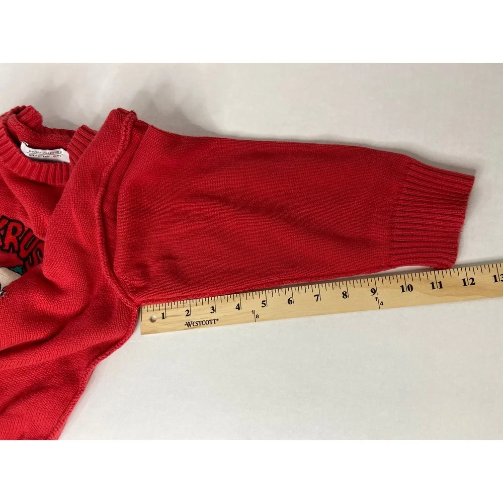 Zara Kids The Simpsons Krusty the Clown Red Knit Sweater Size 9-10 Years 140 CM